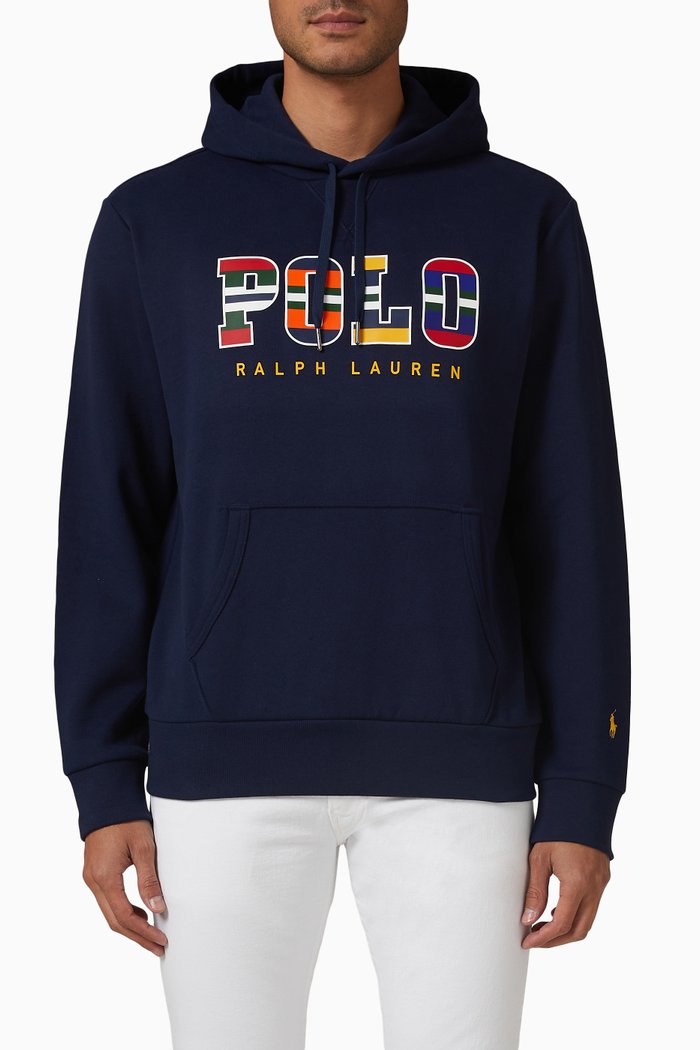 

Logo Hoodie in Fleece, Blue