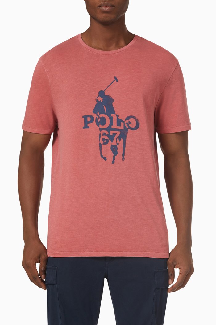 

Big Pony Logo T-shirt in Cotton Jersey, Red