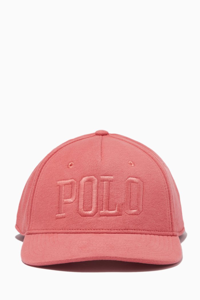 

Logo Cap in Cotton Blend Knit, Red
