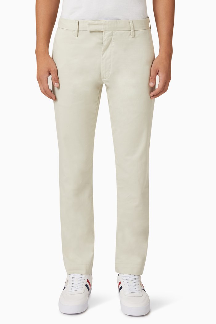 

Chino Flat Pants in Twill, Neutral
