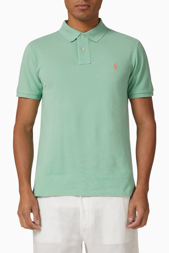 

Polo Shirt in Cotton Piqué, Green