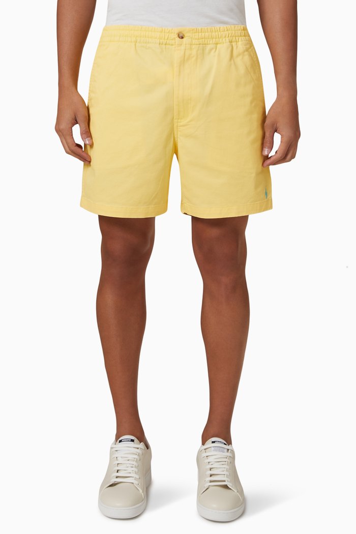 

Shorts in Cotton Twill, Yellow