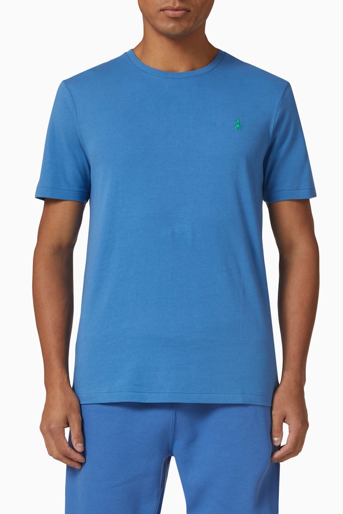 

Logo T-shirt in Cotton Jersey, Blue