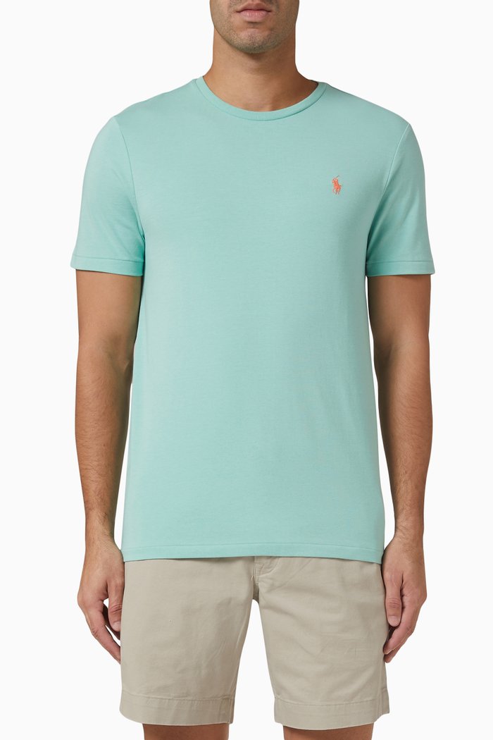 T-shirt in Cotton Jersey, Green