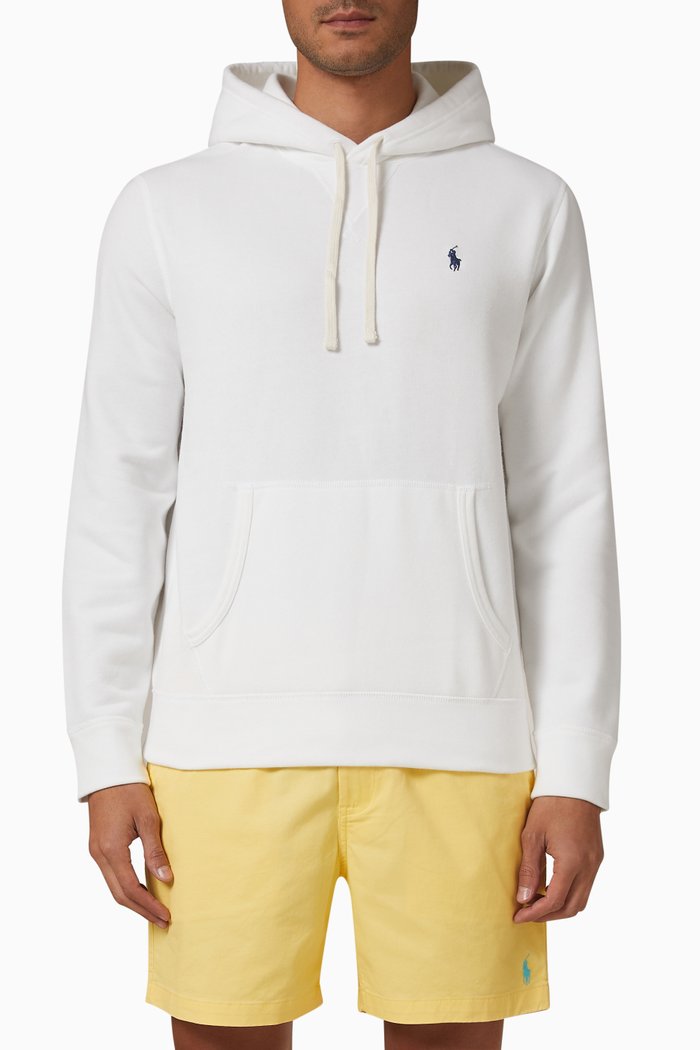 

Hoodie in Fleece, White