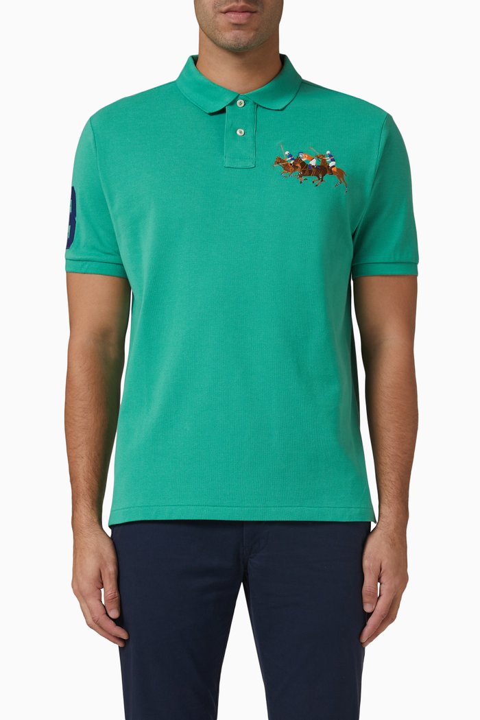 

Polo Shirt in Cotton, Green
