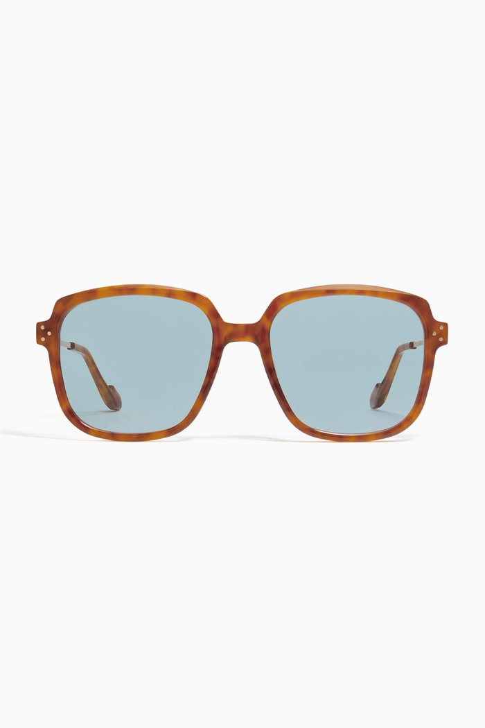 

Millie L1 Sunglasses in Acetate & Metal, Brown
