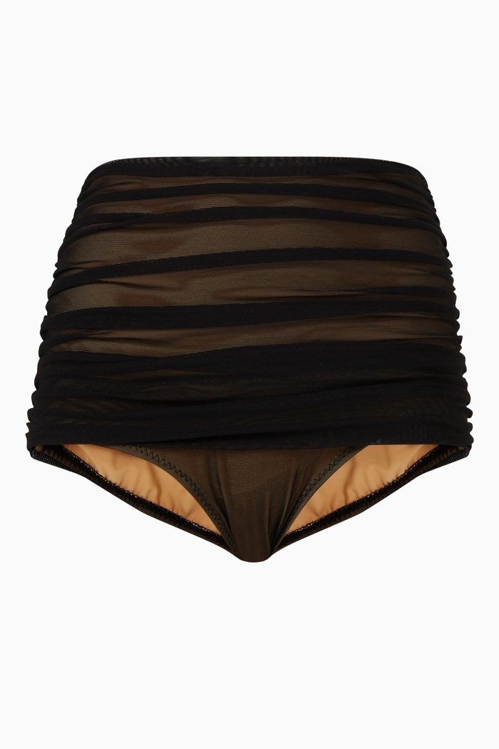 

Bill Bikini Bottom in Mesh, Black