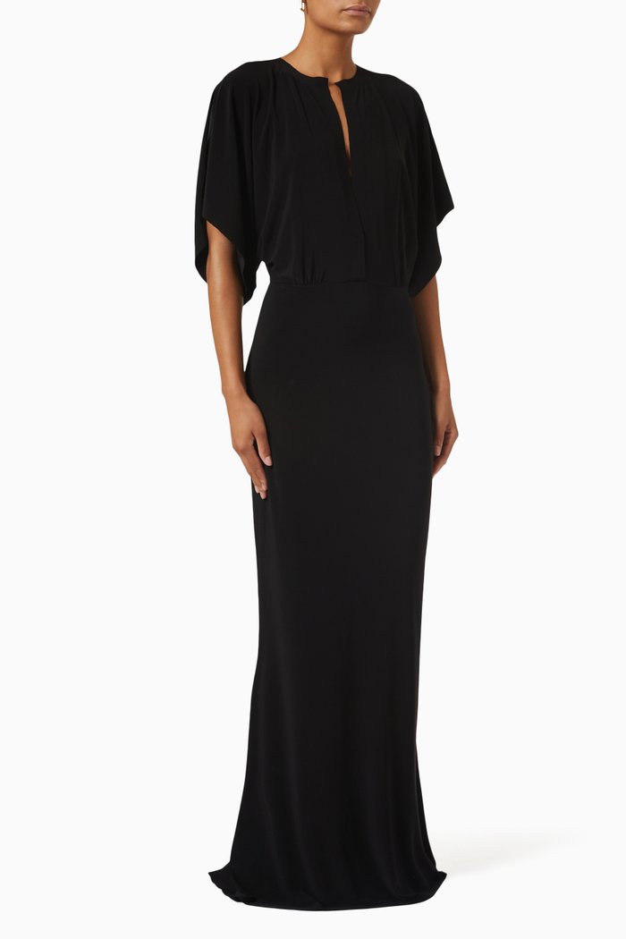 

Obie Gown in Poly Lycra, Black