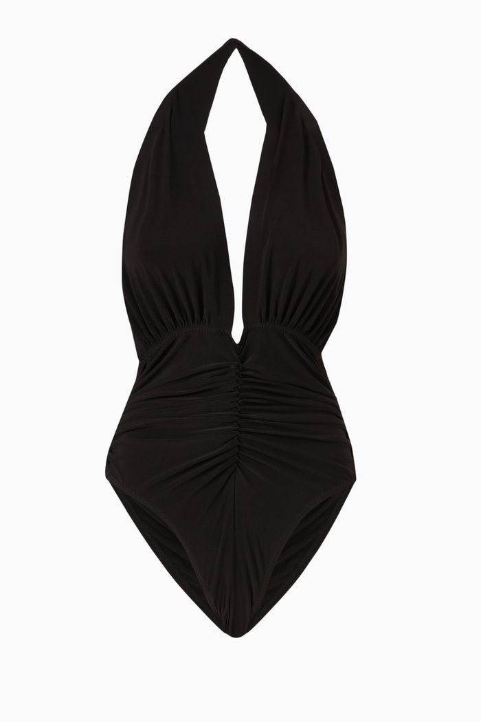 

Halter Slinky Marissa One-piece Swimsuit, Black