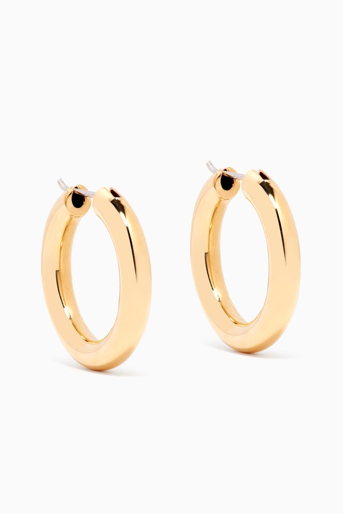 Chubby Hoop Earrings in 14kt Gold Vermeil, Yellow