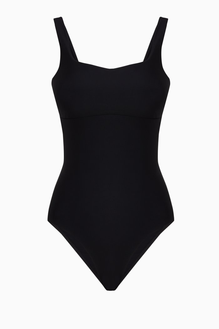 

Maika One Piece Swimsuit in Sculpteur™ Fabric, Black