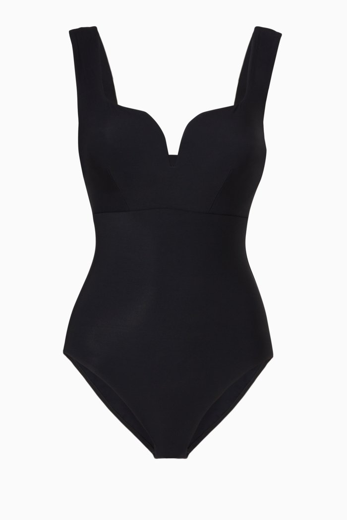 Eleanor Swimsuit in Sculpteur® Fabric, Black
