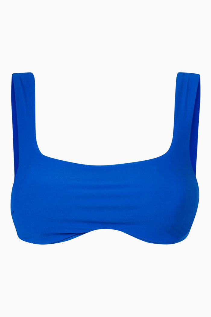 Winona Bikini Top in Sculpteur® Fabric, Blue