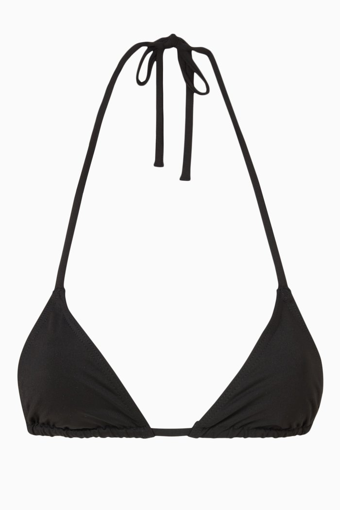 Micah Bikini Top in Singuleur® Fabric, Black