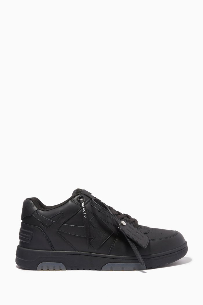

Out of Office Sneakers in Calf Leather, Black