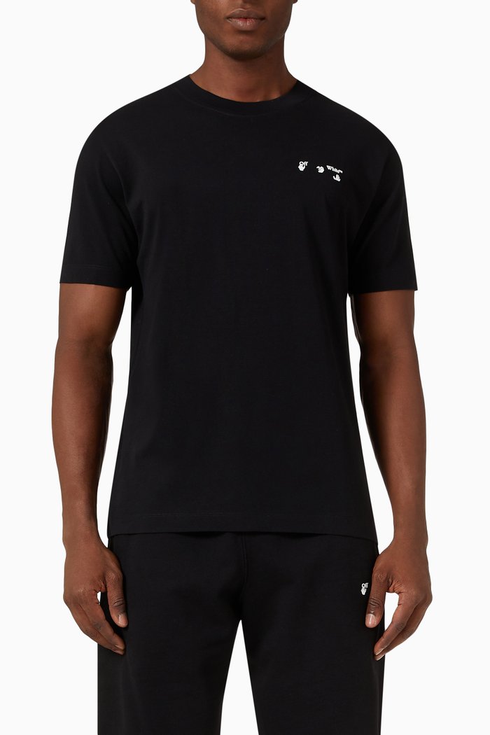 

Logo Slim Fit T-shirt in Cotton Jersey, Black