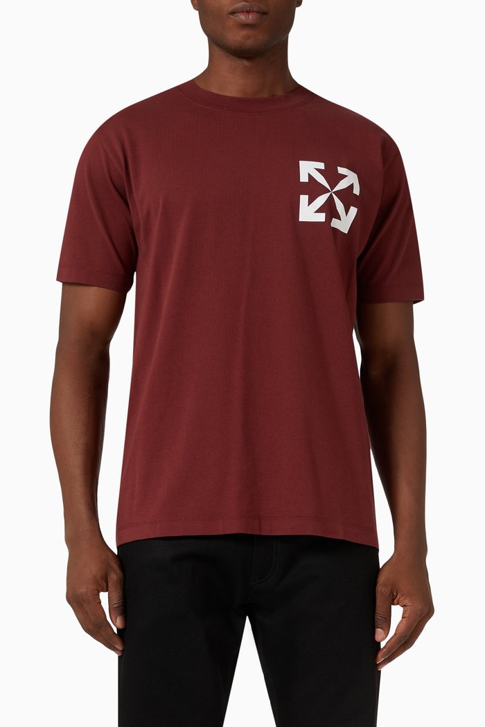 

Single Arrow T-shirt in Cotton Jersey, Red