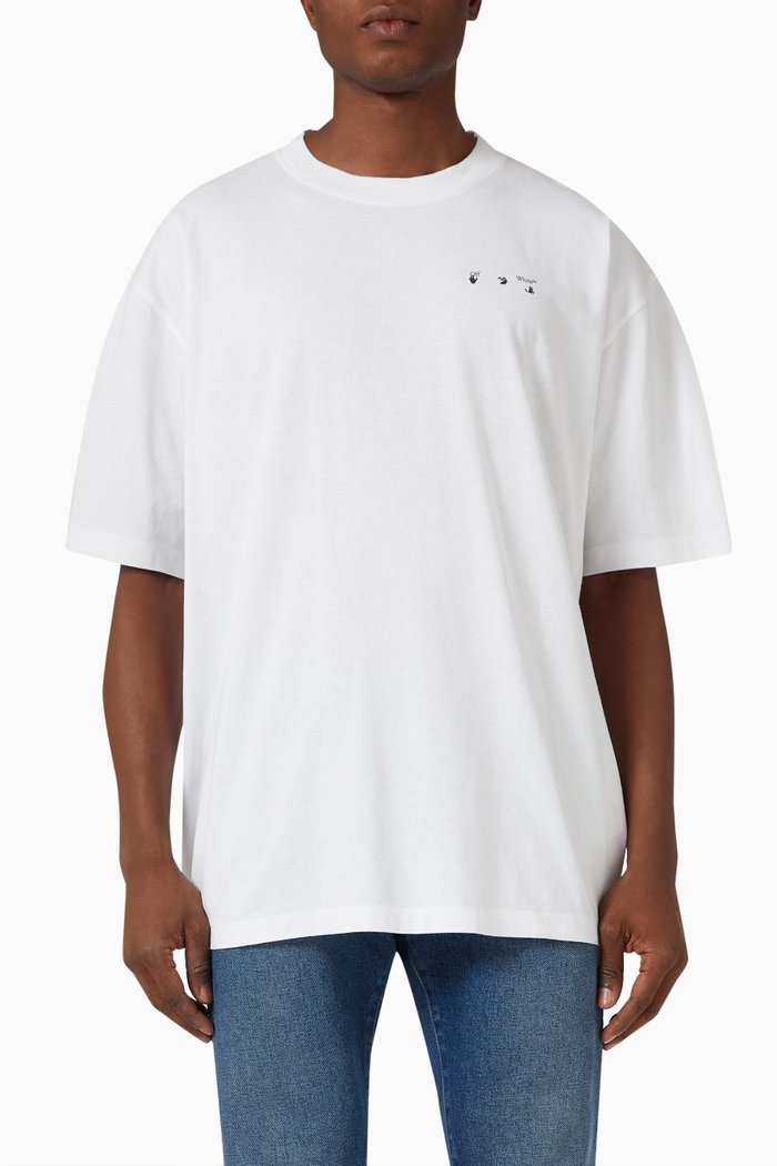 

Caravaggio Painting Oversized T-shirt in CottonJersey, White
