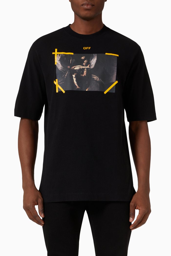 

Caravaggio T-shirt in Cotton Jersey, Black
