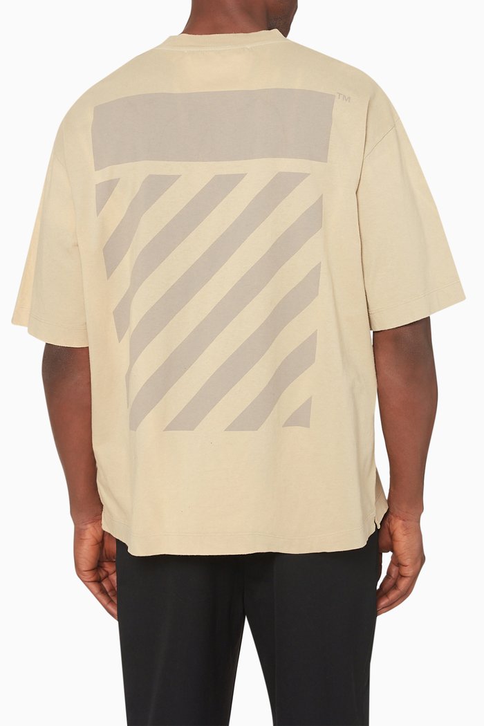 

Diagonals Tab Skate T-shirt in Cotton-jersey, Neutral