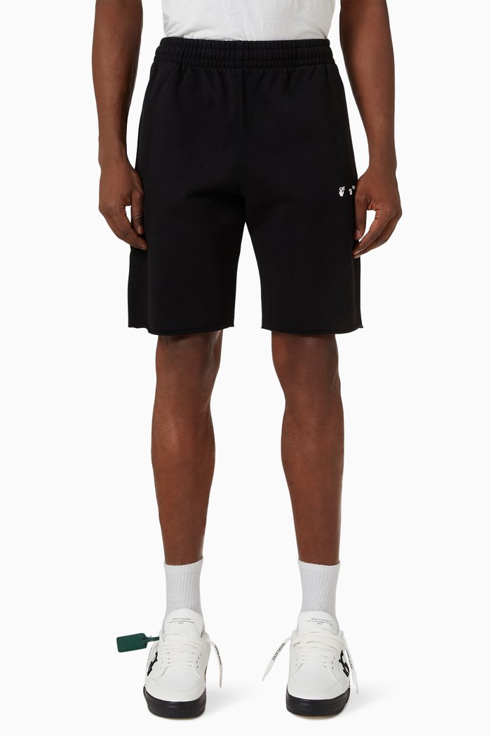 

Logo Sweatshorts in Cotton Jersey, Black