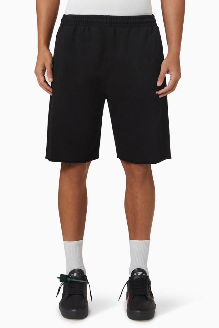 

Single Arrow Sweatshorts in Cotton, Black