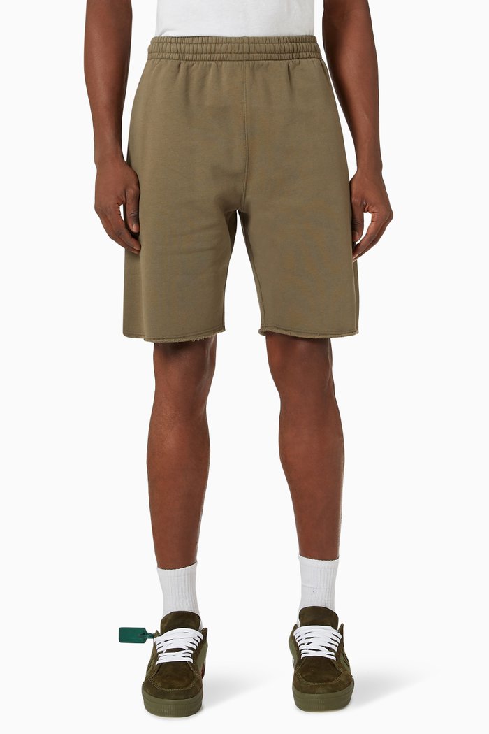 

Diagonals Sweatshorts in Cotton Jersey, Green