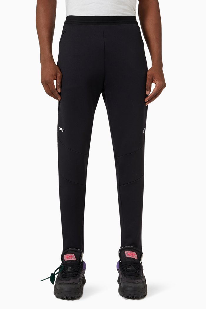 

Diagonals Sport Sweatpants in Technical Fabric, Black
