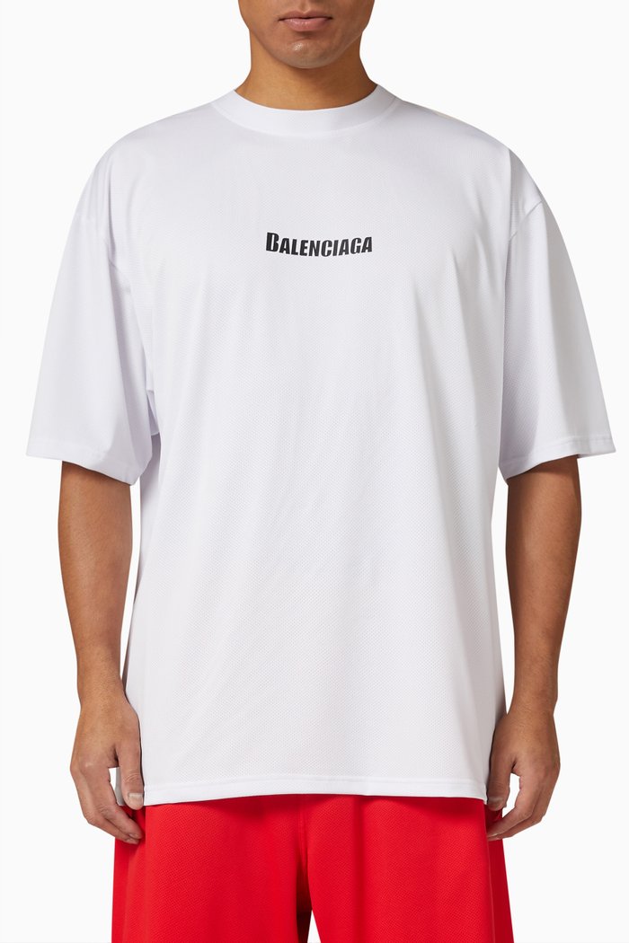 

Swim T-Shirt in Technical Mesh, White