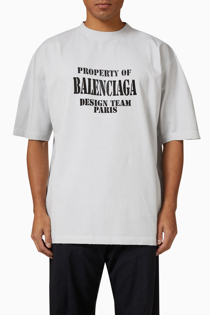

Logo Large Fit T-shirt in Cotton, White