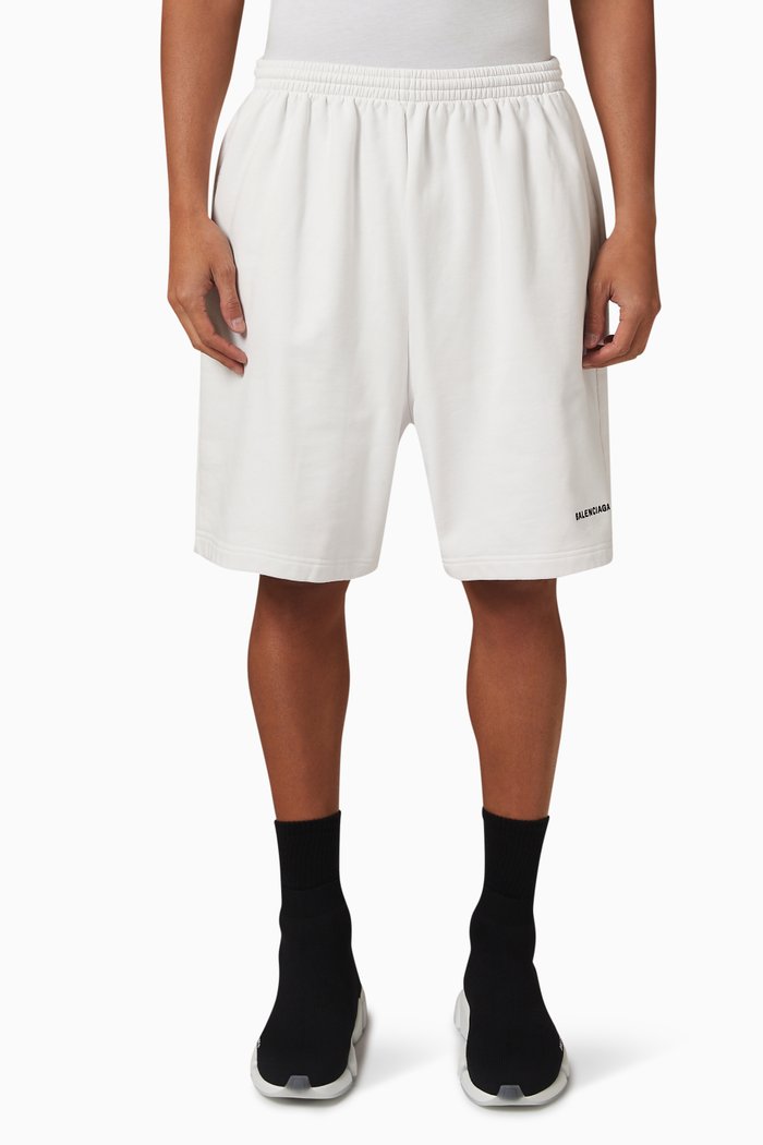 

Logo Sweatshorts in Fleece, Neutral