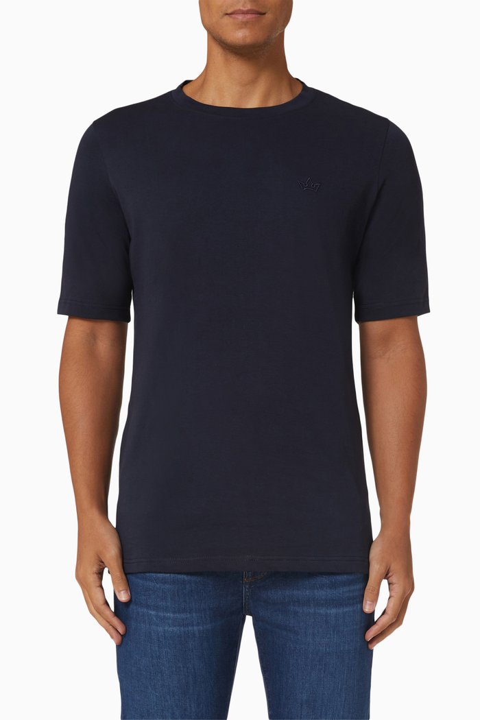 

Como T-shirt in Cotton, Blue