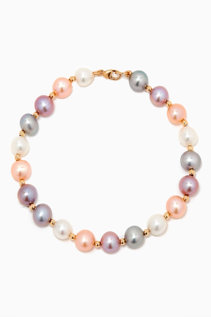 

Kiku Freshwater Pearl Bracelet in 18k Yellow Gold