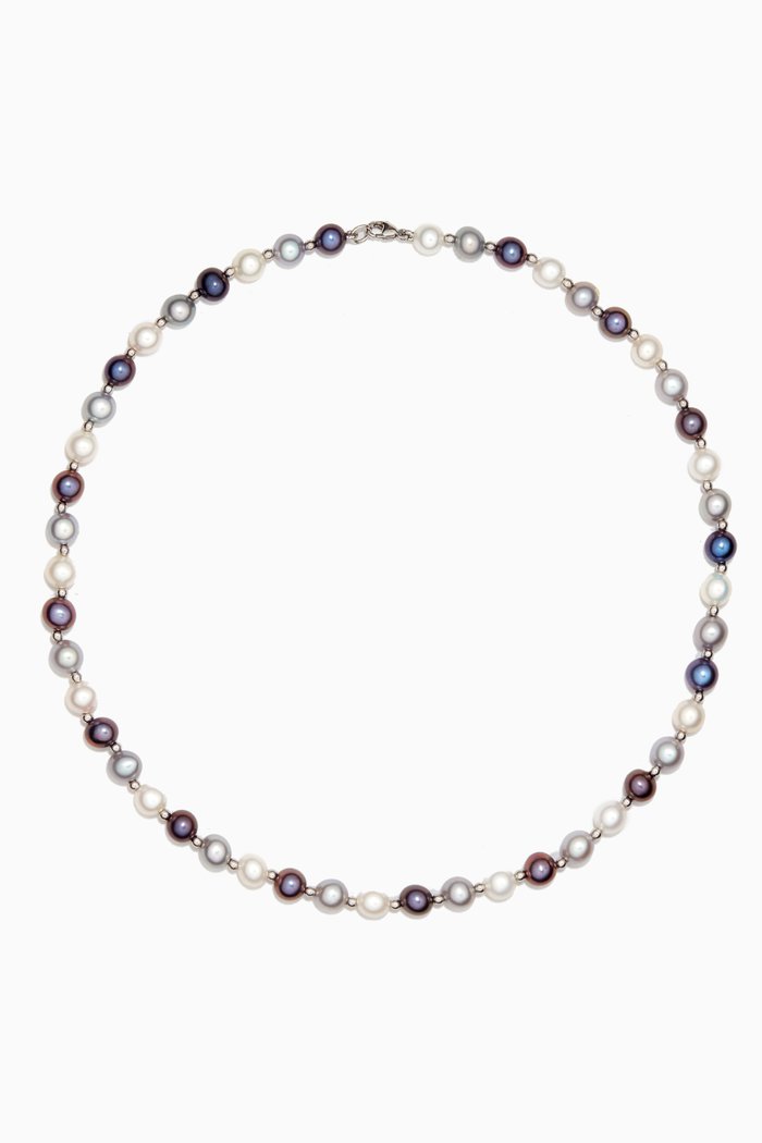 

Kiku Freshwater Pearl Necklace in 18kt White Gold