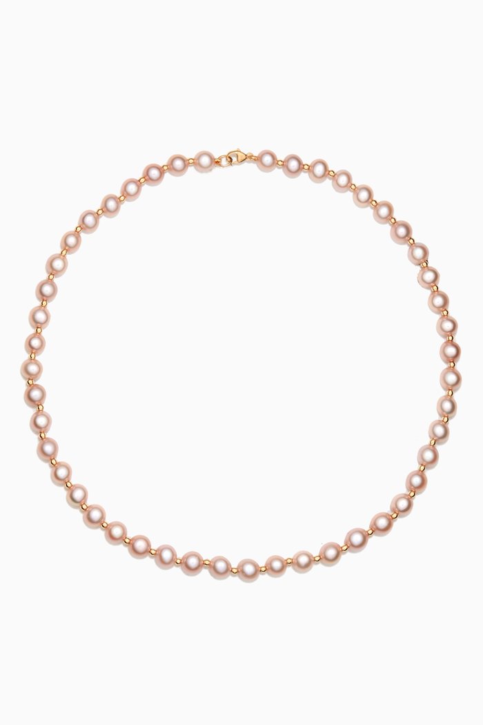 

Kiku Freshwater Pearl Necklace in 18kt Yellow Gold