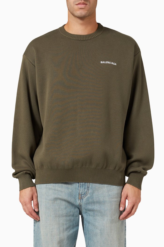 

Political Campaign Large Fit Sweatshirt in Cotton Fleece, Green