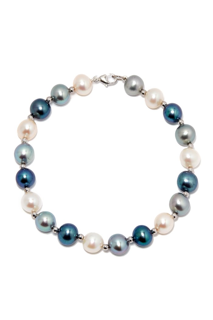 

Kiku Freshwater Pearl Bracelet in 18kt White Gold