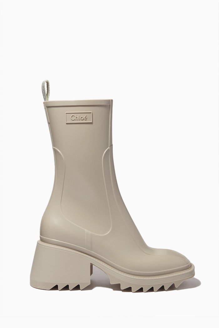 

Betty Rain Boots in Rubber, Neutral
