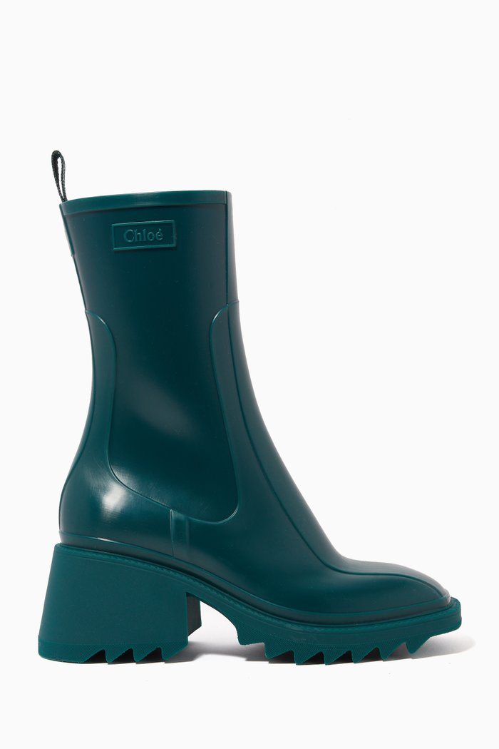 

Betty Rain Boots in Rubber, Green