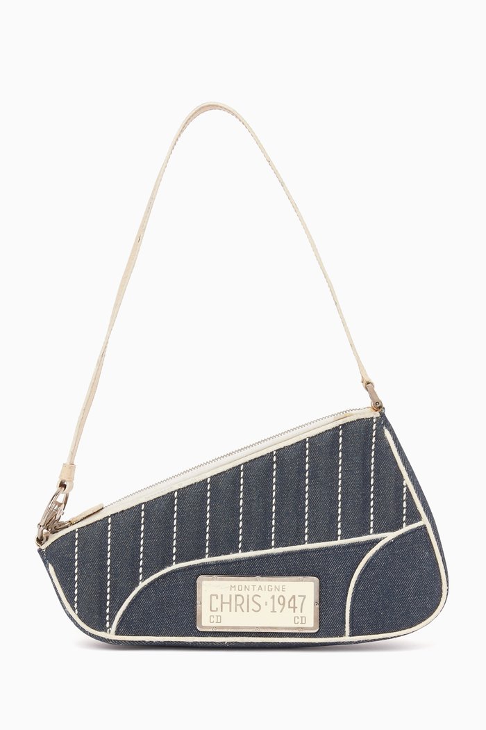

Saddle Bag in Cadillac Denim, Blue