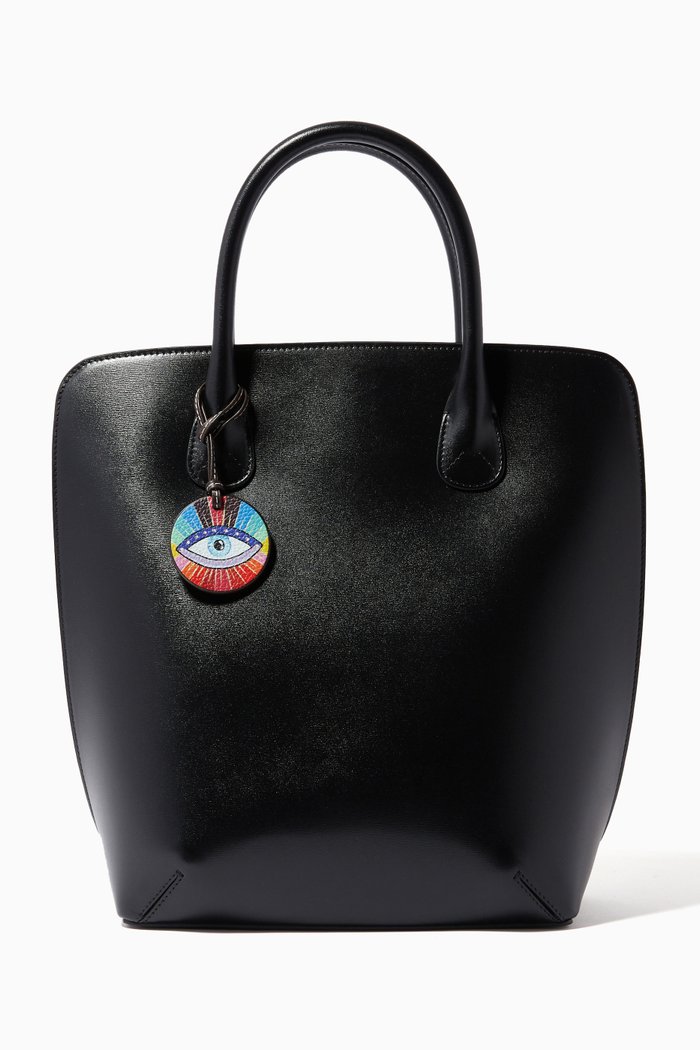 

Eye Am Present Charm in Leather, Brown