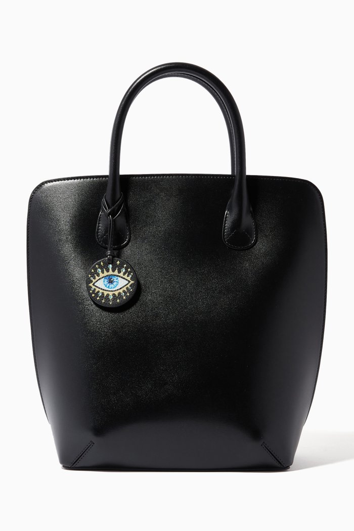 

Eye Am Strength Charm in Leather, Black