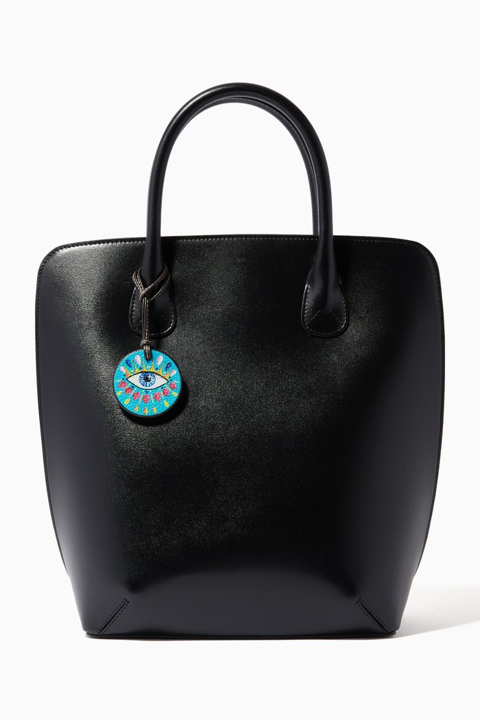 

Eye Am Fortune Charm in Leather, Brown