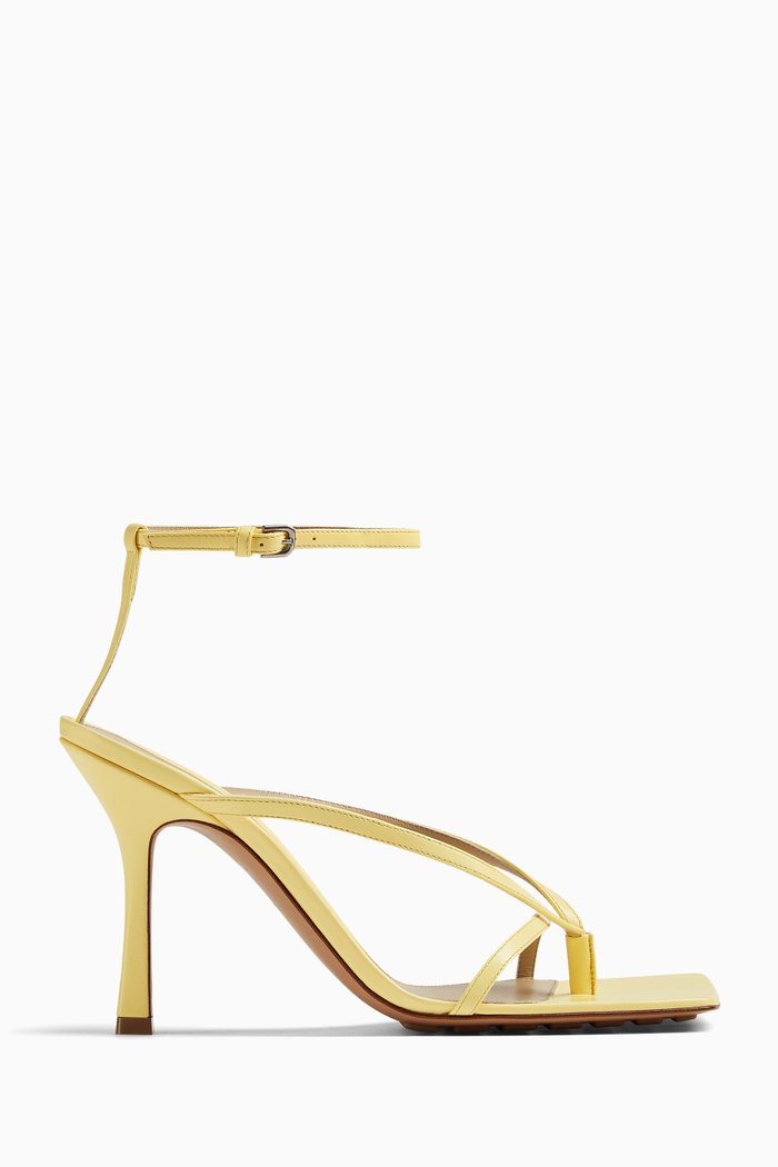 

Nappa Leather Stiletto Sandals, Yellow