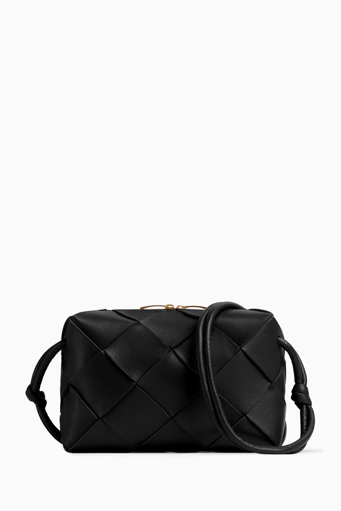 

Small Cassette Bag in Intrecciato Nappa, Black