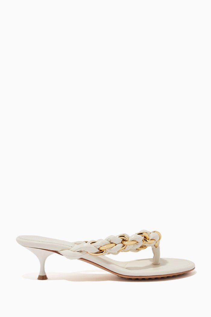

Dot Sandals in Leather, White