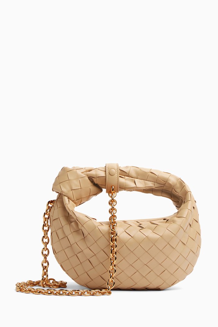 

Mini Jodie Bag in Lambskin, Neutral