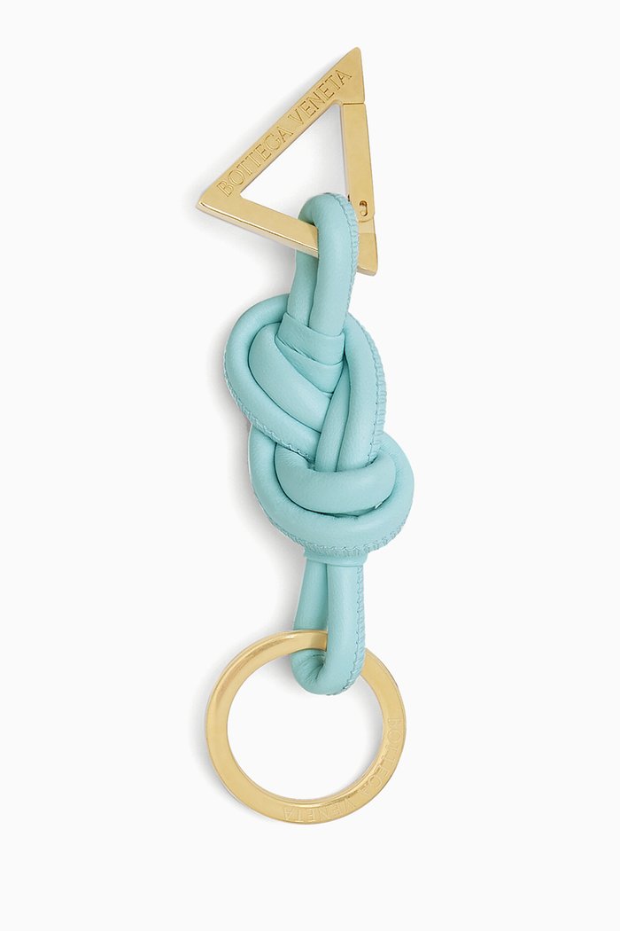 

Knot Keyring in Leather, Blue