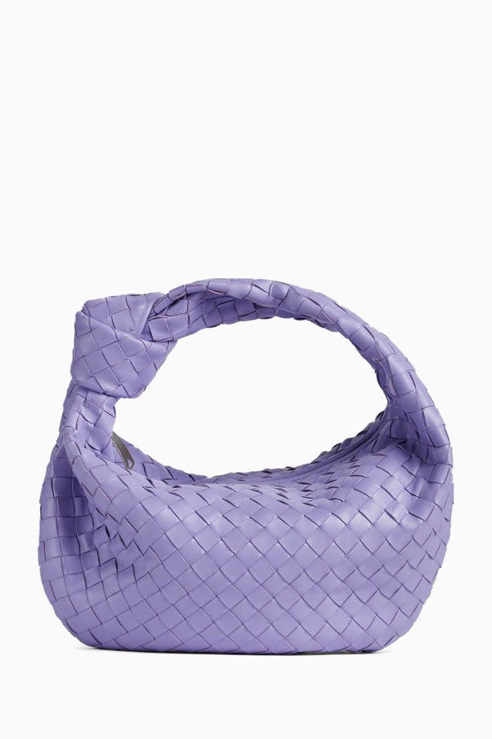 

Teen Jodie in Intrecciato Glazed Crackle Leather, Purple